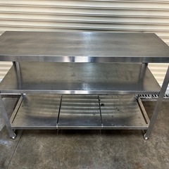 業務用　作業台　中棚付の画像