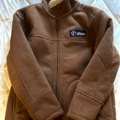 【新品】非売品 GEORGIA ボアジャケット ベージュ 刺繍ロゴ Fサイズの画像