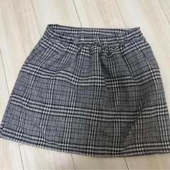 チェックスカート　キュロットスカート　チェック　かわいいの画像