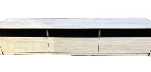 【バナナ苫小牧】テレビ台 ローボード 木目調 収納棚付き 幅1800mm