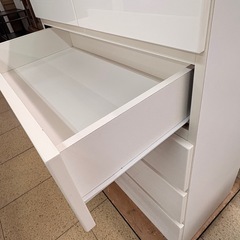 《リユースマン倉敷》【在庫2台あり】5段チェスト ホワイト 衣装タンス 棚の画像