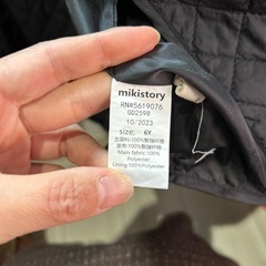 黒キルトワンピース　110〜120の画像