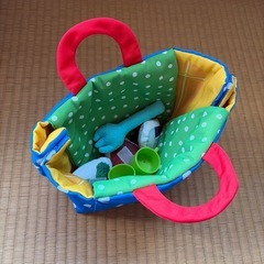 　Benesse こどもチャレンジ　ピクニックごっこバッグセット　しまじろうの画像