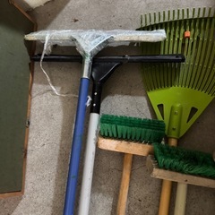 掃除用具　ブラシ　水切り　デッキブラシセットの画像