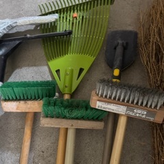掃除用具　ブラシ　水切り　デッキブラシセットの画像