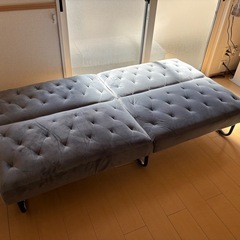 LOWYA 3人がけソファ　ソファ　ソファベッド　脱着式　の画像