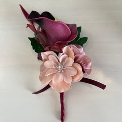 ウェディング　ブライダルブーケ　ブートニア一式　新品同様　1点物の画像