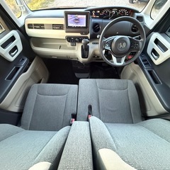 艶々⭐︎車検8年9月⭐︎令和1年式N-BOX G.LHONDAセンシング⭐︎フルセグTVナビ Bluetooth 両側パワスラ バックモニター ETC シートヒーター付 すぐ乗れます⭐︎の画像