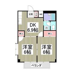 🔥敷金0礼金0✨フリーレント1ヶ月🔥駐車場あり2DK✨39…