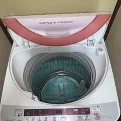 シャープ　全自動洗濯機　の画像