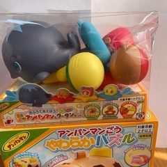 アンパンマン　おもちゃセット　2個セット　パズル　お風呂用玩具　知育　知育玩具　おままごとの画像
