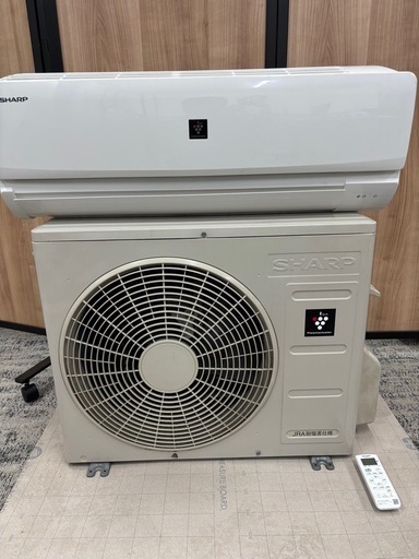 SHARP エアコンAY-L22DM　室外機　リモコン　2021年製　ジャンク扱い【お引き取り限定】