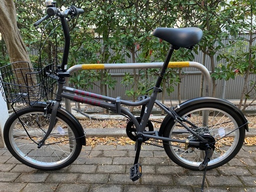 折り畳み自転車　ミディMIDIブラック