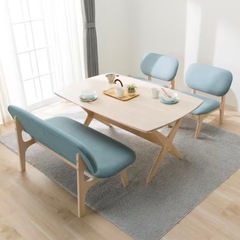 【ニトリ/中古/お値下げ可】リビングダイニングテーブルセット（ニトリ）の画像