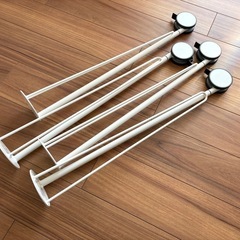 IKEAデスク脚（キャスター付き）4本セットの画像