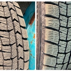 155/65R14★スタッドレス★ダンロップ★2022年製★アルミホイール4本の画像