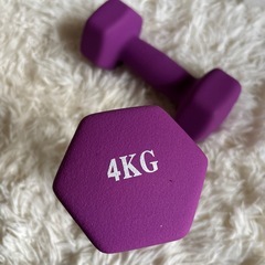 ダンベル 4kg ×2個セット（筋トレ・ヨガ）の画像