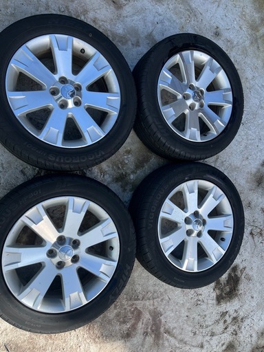夏タイヤ】225/55R18 18インチ アルミホイール付き 4本セット 溝あり