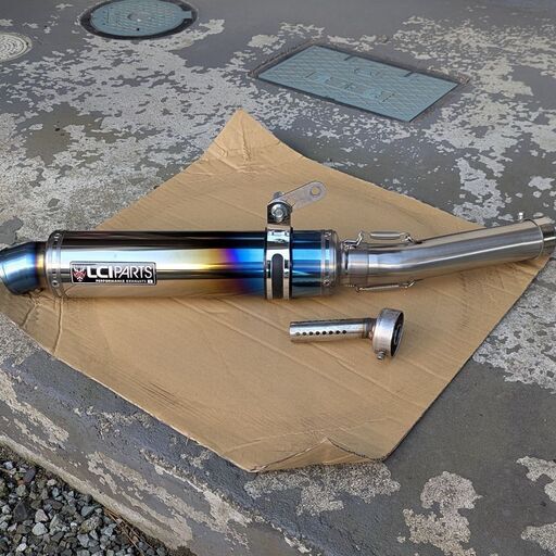 【超美品】スリップオンマフラー LCIPARTS バイク用 CB1300 チタン製 バッフル2個セット
