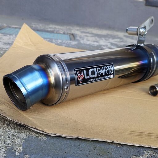 【超美品】スリップオンマフラー LCIPARTS バイク用 CB1300 チタン製 バッフル2個セット