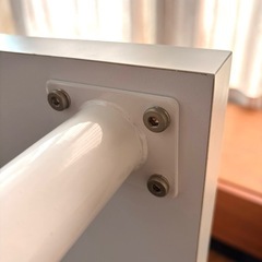 ワイドローテーブル 150×60 ホワイト｜PCデスク 作業机の画像