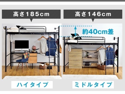 決まりました！タンスのゲン　ロフトベッド