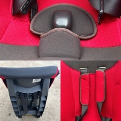 チャイルドシート 黒/赤 の画像