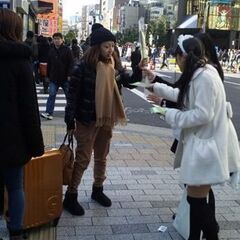 全国主要都市駅前ポスティング、サンプリングスタッフ募集の画像