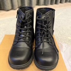 Hawkins キッズ ブーツ 18cm サイドジップ ブラックの画像