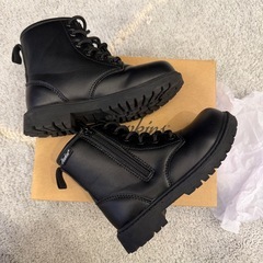 Hawkins キッズ ブーツ 18cm サイドジップ ブラックの画像