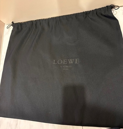 ロエベ/LOEWEナッパ手提げ アナグラム カラー···ブラック系