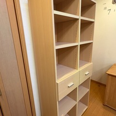 【浦和】堀田木工 学習机セット（椅子・袖ワゴン付き）の画像