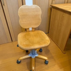 【浦和】堀田木工 学習机セット（椅子・袖ワゴン付き）の画像