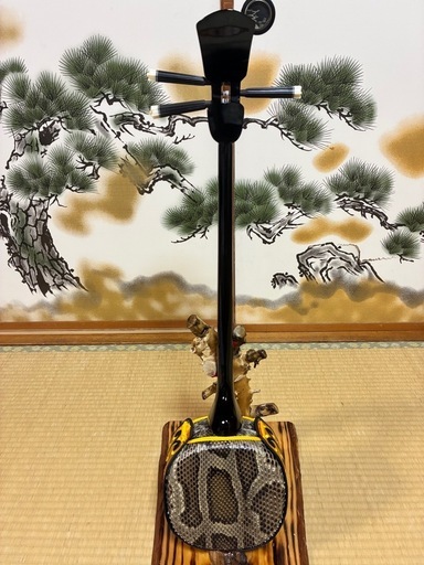 3月17日終了！沖縄三線！新品！貴重！知念大工型！本張り【一枚張り】⑧