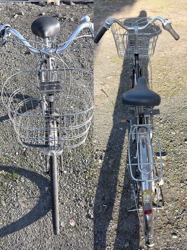 （値下げ）自転車 軽快車 ブリヂストンタイヤ exe 内装3段 自動LEDヘッドライト