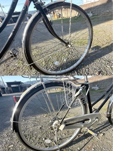 （値下げ）自転車 軽快車 ブリヂストンタイヤ exe 内装3段 自動LEDヘッドライト