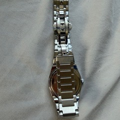 【新品未使用】ターコイズブルー文字盤 メンズ腕時計 シルバーベルトの画像