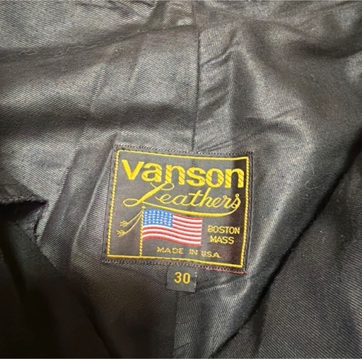 Vanson レザーズボン　30インチ　黒