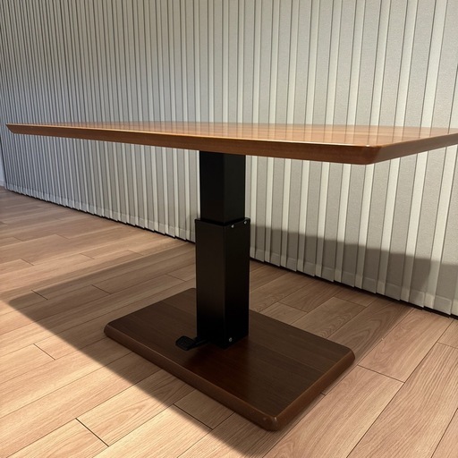 【大塚家具】昇降式ダイニングテーブル   W120×D72×H55-71 定価99,000円