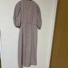 MISCH MASCHピンク　ベージュ ワンピース Mの画像