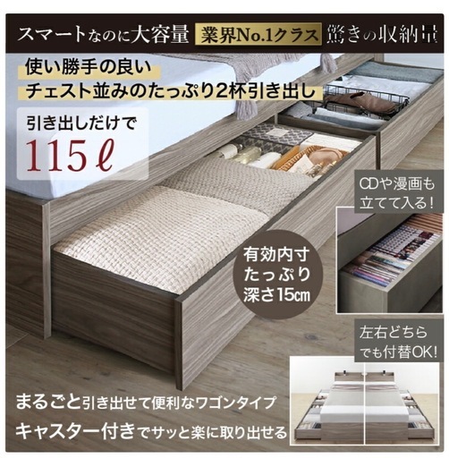 ベッド シングルベッドフレーム　新品未使用未開封