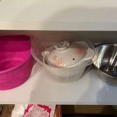 ※お譲り先が決まりました！　土鍋、ボール等4点まとめての画像