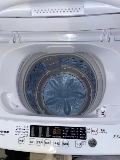 【2024年製】値下げ！洗濯機 Hisense 5.5kg 
