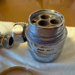 【食洗機取付け】シングル混合栓分岐アダプタSANEIサンエイB98-AU1＆ニップルPT3320の画像