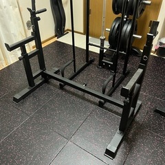 【引取限定】バーベルスクワットラック+ 懸垂ディップス器具の画像