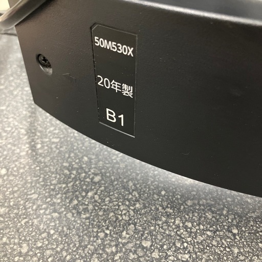 上2603-576 TOSHIBA REGZA 液晶テレビ 50インチ 2020年製 50M530X リモコン付き 動作確認済み キズ汚れ有り