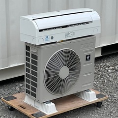 取付け可 ! !◇シャープ エアコン 6畳用 2021年製 プラズマクラスター 内部クリーンAY-N22TD 保証付き！取り外し無料 ! !の画像