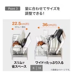 ニトリ　水切りシンクラックの画像