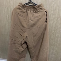 lepsimベージュ ワイドパンツ Sサイズ ゴムウエストの画像