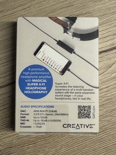 【新品未開封】Creative SXFI AMP（超小型ハイレゾUSB DACアンプ）生産終了の希少デッドストック品
